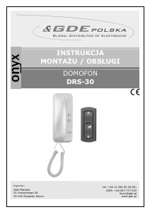 Instrukcja Onyx DRS-30 Domofon