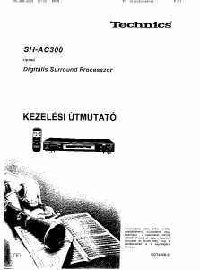 Manuál Technics SH-AC300 Zesilovač