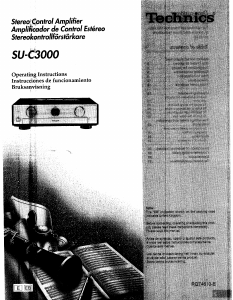 Manual de uso Technics SU-C3000 Amplificador