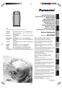 Manual de uso Panasonic SB-WA800 Subwoofer