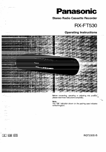 Manual Panasonic RX-FT530 Stereo-set