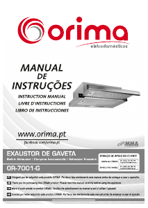 Manual de uso Orima OR 7001 G Campana extractora