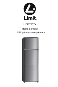 Mode d’emploi Limit LIDDT257X Réfrigérateur combiné