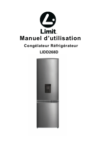 Mode d’emploi Limit LIDD268D Réfrigérateur combiné