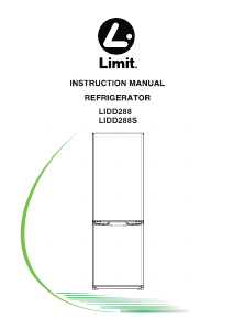 Mode d’emploi Limit LIDD288S Réfrigérateur combiné