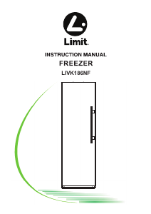 Handleiding Limit LIVK186NF Vriezer