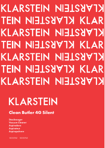 Manual Klarstein 10033762 Clean Butler 4G Silent Vacuum Cleaner