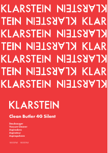 Manual Klarstein 10033763 Clean Butler 4G Silent Vacuum Cleaner