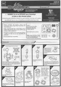 Manual Hasbro Beyblade Dranzer F