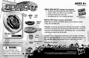 Handleiding Hasbro Beyblade Duo Ice-Titan