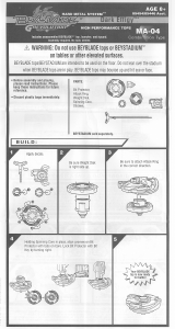Manual Hasbro Beyblade Grevolution Dark Effigy
