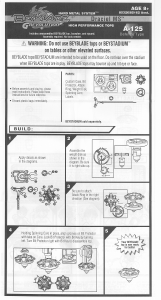 Manual Hasbro Beyblade Grevolution Draciel MS