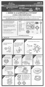 Manual Hasbro Beyblade Grevolution Draciel Shield
