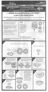 Manual Hasbro Beyblade Grevolution Dranzer Gigs Turbo