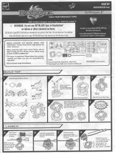 Manual Hasbro Beyblade Griffolyon 2