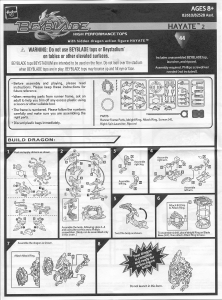 Manual Hasbro Beyblade Hayate 2