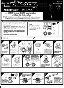 Manual Hasbro Beyblade Metal Draciel