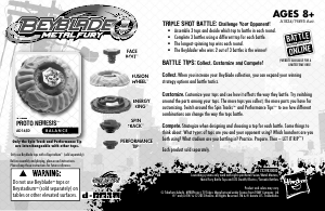 Manual Hasbro Beyblade Metal Fury Proto Nemesis