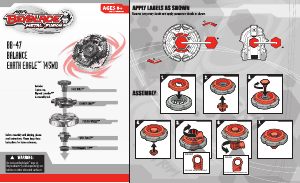 Manual Hasbro Beyblade Metal Fusion Earth Eagle