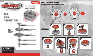 Manual Hasbro Beyblade Metal Fusion Flame Libra