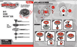 Manual Hasbro Beyblade Metal Fusion Rock Orso