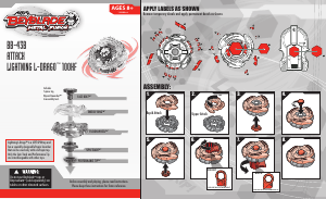 Handleiding Hasbro Beyblade Metal Fusion Super Vortex Set Lightning L-Drago