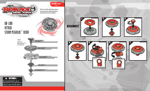 Manual Hasbro Beyblade Metal Fusion Super Vortex Storm Pegasus