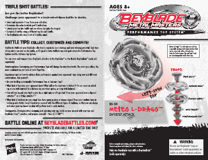Handleiding Hasbro Beyblade Metal Masters Meteo L-Drago