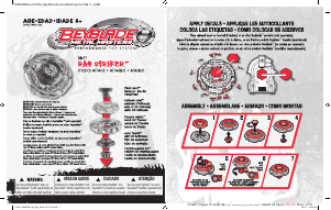 Manual de uso Hasbro Beyblade Ray Striker