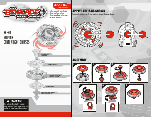 Manual Hasbro Beyblade Stamina Earth Virgo