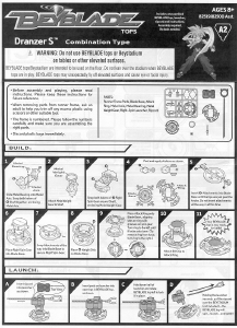 Manual Hasbro Beyblade Tops Dranzer S