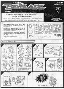 Manual Hasbro Beyblade Tops Zinrai