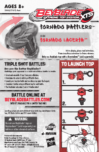 Manual Hasbro Beyblade Tornado Battlers Tornado Lacerta