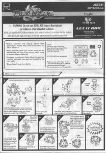 Manual Hasbro Beyblade Trygle