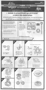 Manual Hasbro Beyblade V Force Master Draciel