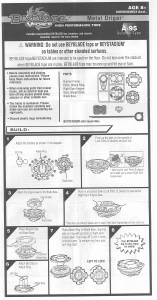 Handleiding Hasbro Beyblade V Force Metal Driger