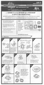 Manual Hasbro Beyblade V Force Seaborg