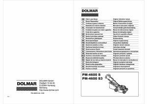 Handleiding Dolmar PM-4600S Grasmaaier