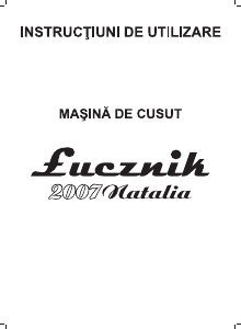 Manual Łucznik 2007 Natalia Mașină de cusut