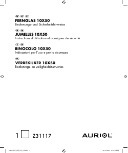 Bedienungsanleitung Auriol IAN 79409 Fernglas