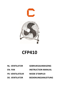 Handleiding Cresta CFP410 Ventilator