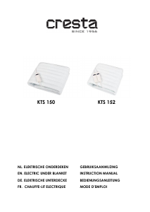 Manual Cresta KTS 152 Electric Blanket