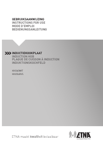 Mode d’emploi ETNA KIV254RVS Table de cuisson