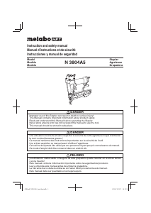 Manual de uso Metabo N3804A5 Grapadora electrica