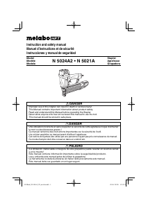 Manual de uso Metabo N5024A2 Grapadora electrica