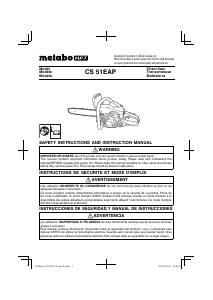 Manual de uso Metabo CS 51EAP Sierra de cadena