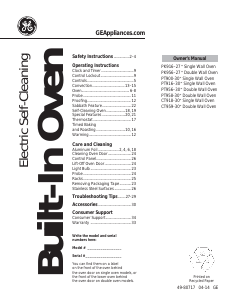 Manual de uso GE CT918STSS Cafe Horno