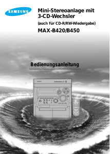 Bedienungsanleitung Samsung MAX-B420 CD-player