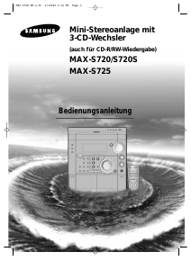 Bedienungsanleitung Samsung MAX-S725 CD-player
