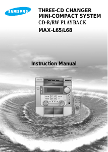 Manual Samsung MAX-L68 CD Player